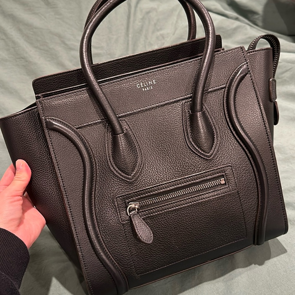 Celine Black Micro Luggage